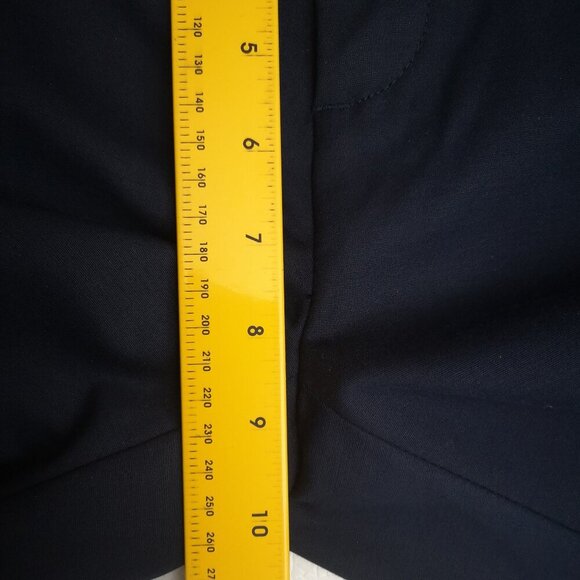 Tommy Hilfiger Ladies Size 4 Navy Stretch Slim Crop Pants with Belt - Picture 8 of 9